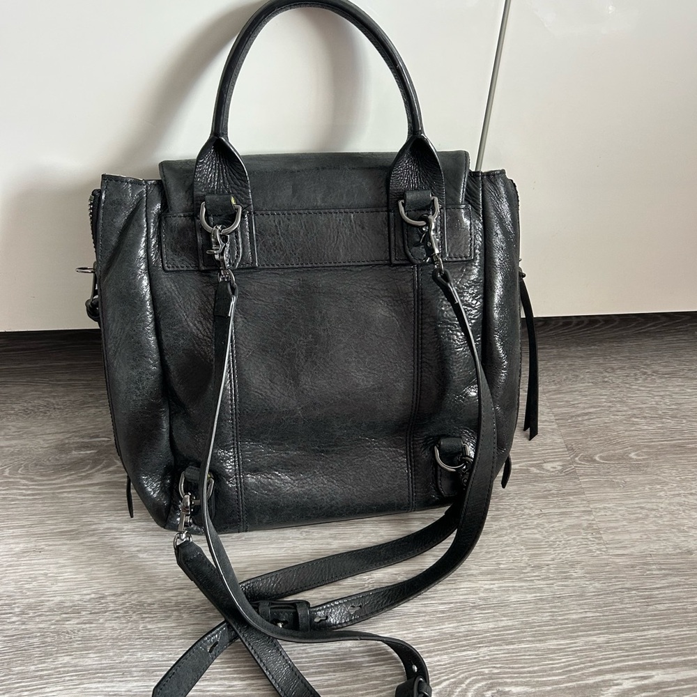 Botkier Black Leather Backpack - Picture 2 of 4